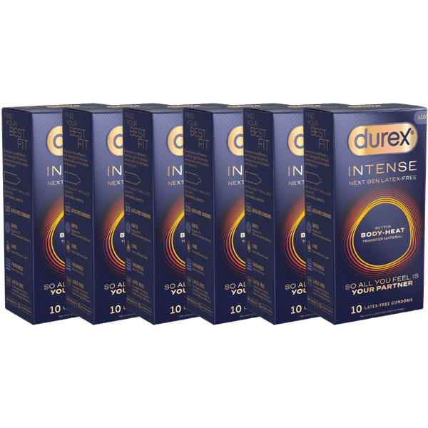 Durex Intense Condoms - Regular (6 X 10's Tray)