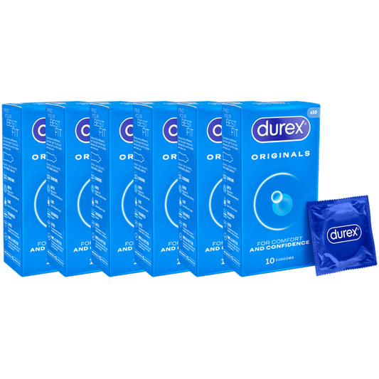 Durex Originals Latex Condoms 10's (6 X 10's Tray)