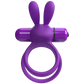 ScreamingO 4B Ohare XL Vibrating Rabbit Ears Cock Ring - Grape