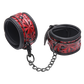 Master Series Crimson Tied Embossed Ankle Cuffs