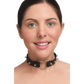 Master Series Spiked Heart Choker Black