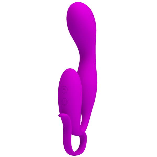 Pretty Love Fancy Silicone Rechargeable Vibrator Purple