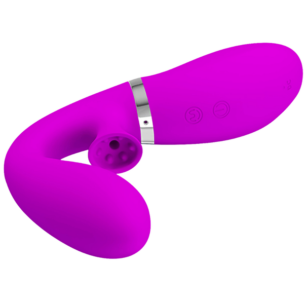 Pretty Love Desirable Magic Finger Suction Vibrator Purple