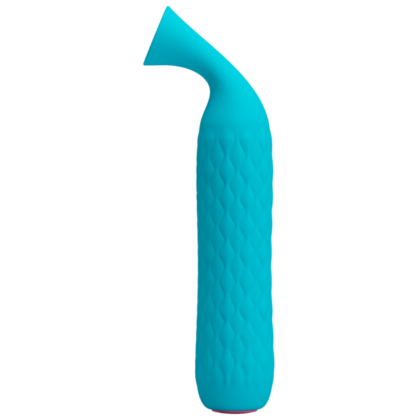 Pretty Love Quentin Suction Vibrator Blue