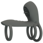 Pretty Love Master Ring - Jammy Vibrating Couples Cock Ring Sleeve (Grey)