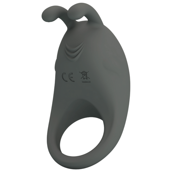 Pretty Love Master Ring - Stratus Vibrating Couples Cock Ring (Grey)