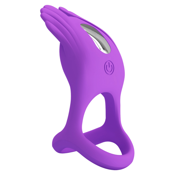 Pretty Love Vibrant Penis Ring - Silas (Purple)