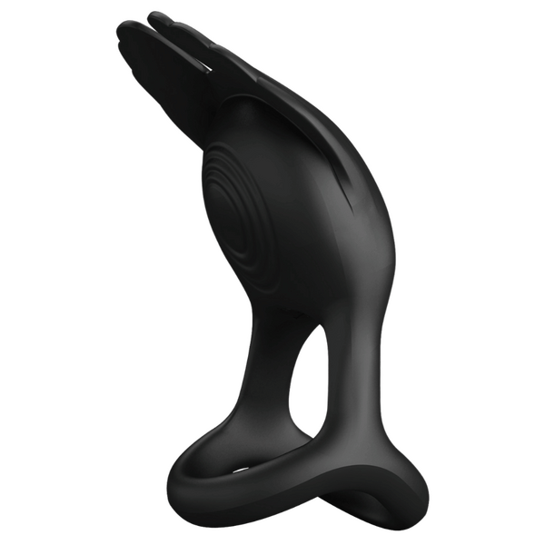Pretty Love Vibrant Penis Ring - Silas (Black)