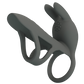 Pretty Love Master Ring - Matty Vibrating Couples Cock Ring Sleeve (Grey)