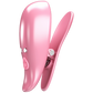 Pretty Love Leaf - Vibrating Nipple Clamps Pink