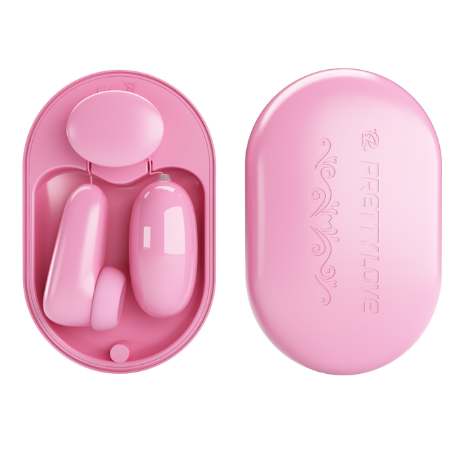 Pretty Love Tapping & Vibrating Magic Box - Bullet - Stimulator (Pink)