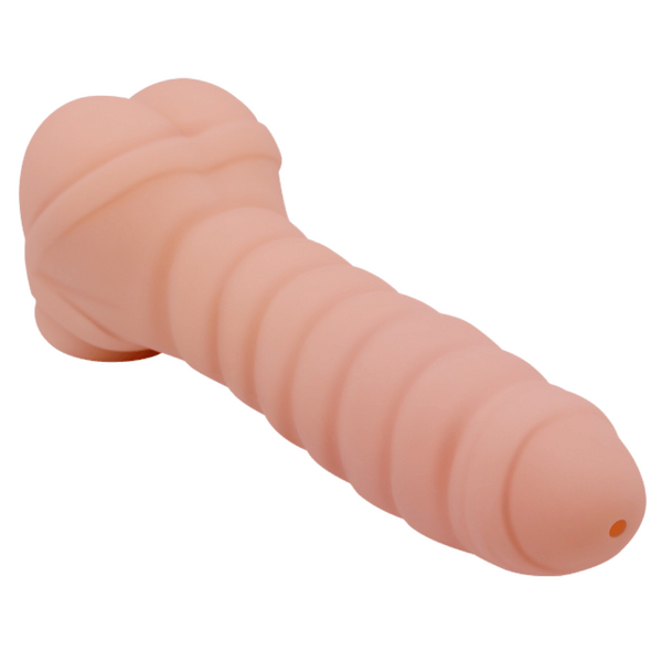 Crazy Bull Stronger Man 8.6" Vibrating Stroker or Penis Extender (Flesh)