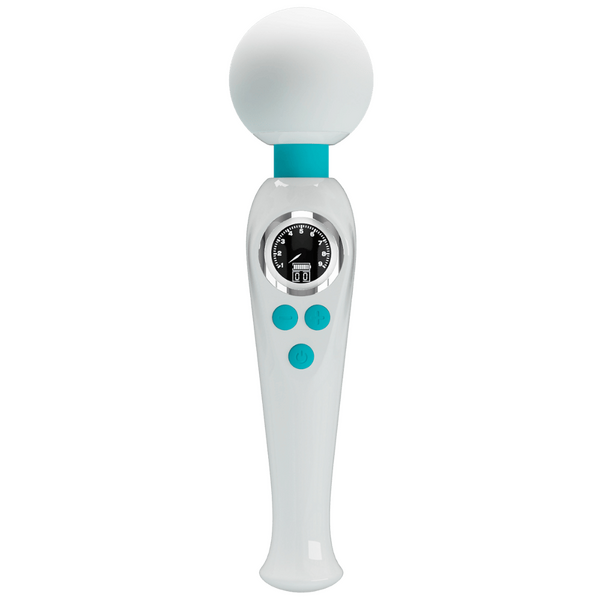Pretty Love Stavros The Great Skyler Massage Wand Vibrator White/Blue