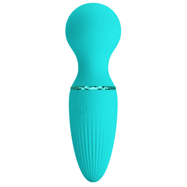 Pretty Love Little Cute Mini Wand Dwayne Vibrator Blue