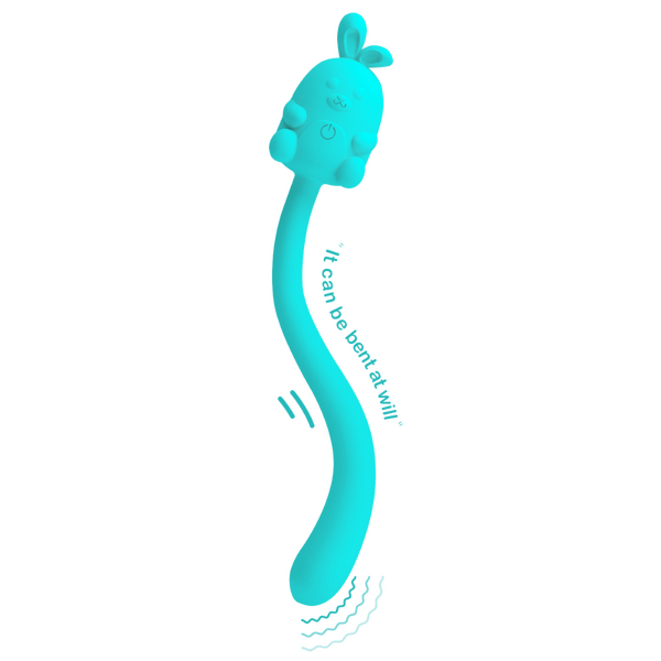 Pretty Love Cute Bunny Flirting Stick Vibrator Blue