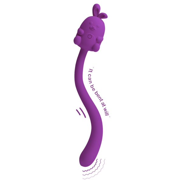 Pretty Love Cute Bunny Flirting Stick Vibrator Purple