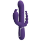 Pretty Love Cammy Triple Rabbit Vibrator Dark Purple