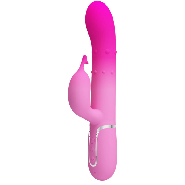 Pretty Love Shima Rotating Beads Rabbit Vibrator Pink