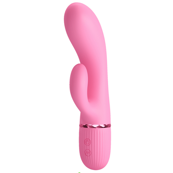 Pretty Love Marski Super Soft Silicone Rabbit Vibrator Pink