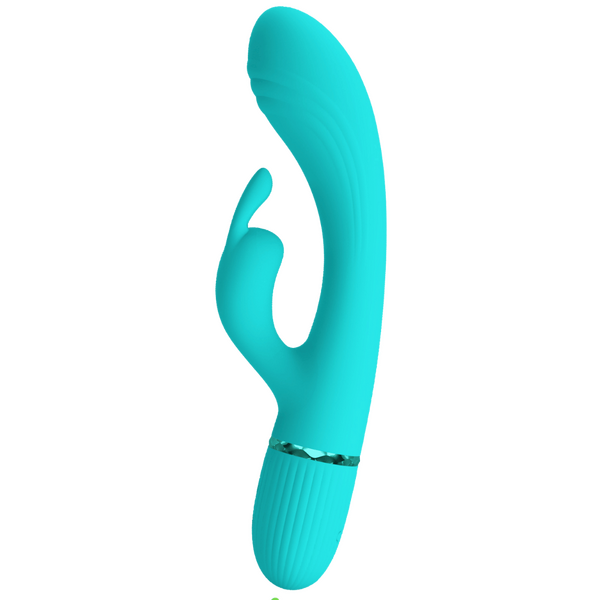 Pretty Love Super Soft Silicone Dual Motor Scocco (Blue)