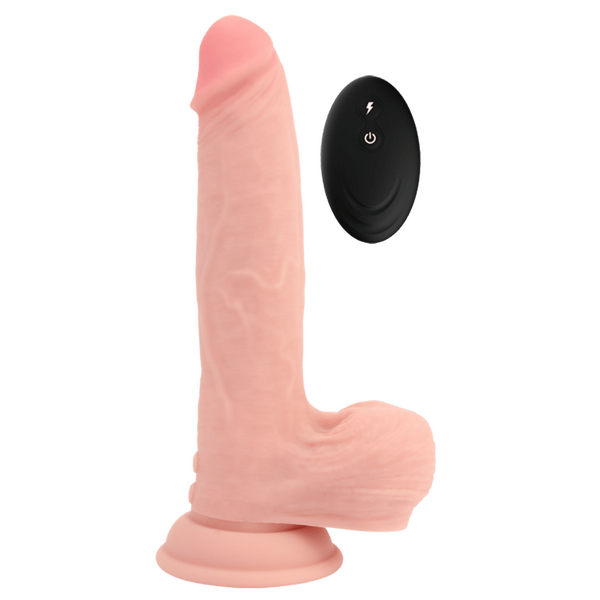 La Viva Aussie Dongs Hurricane – 8.5" Remote Control Vibrating Dong Flesh