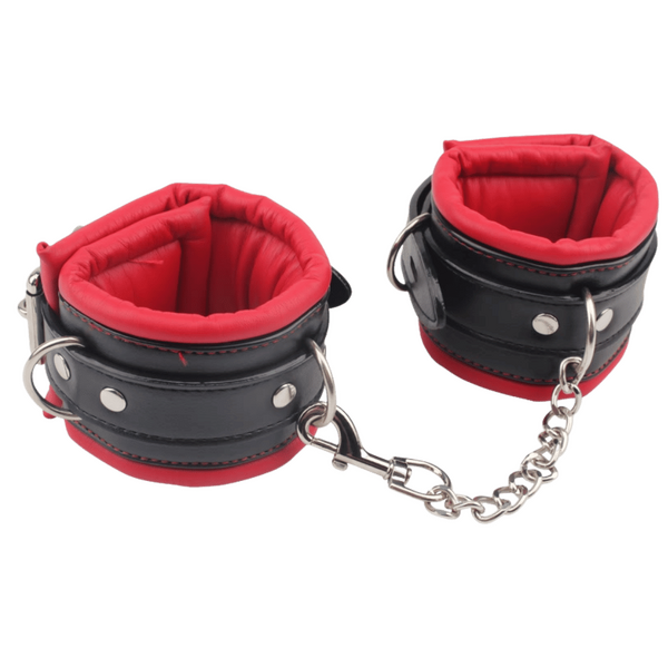 Chisa BEHAVE! Super Soft Ankle Cuffs (Red/Black)