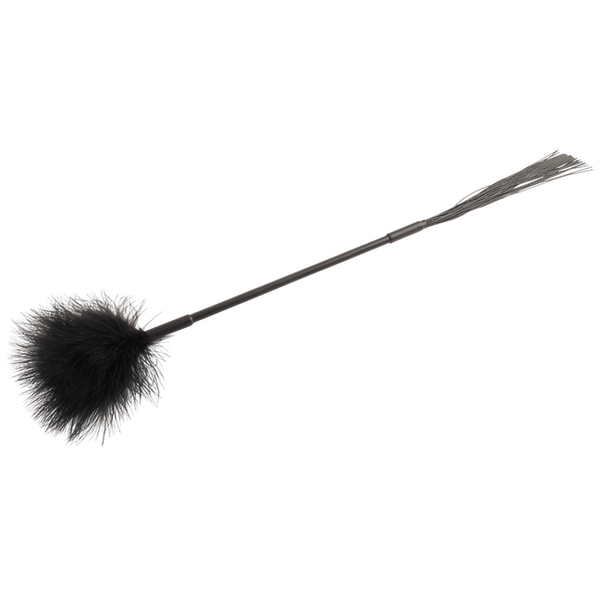 Chisa Noir Whip With Tickle Feathers