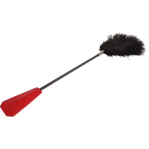 Chisa Noir Crop With Feathers (Red)