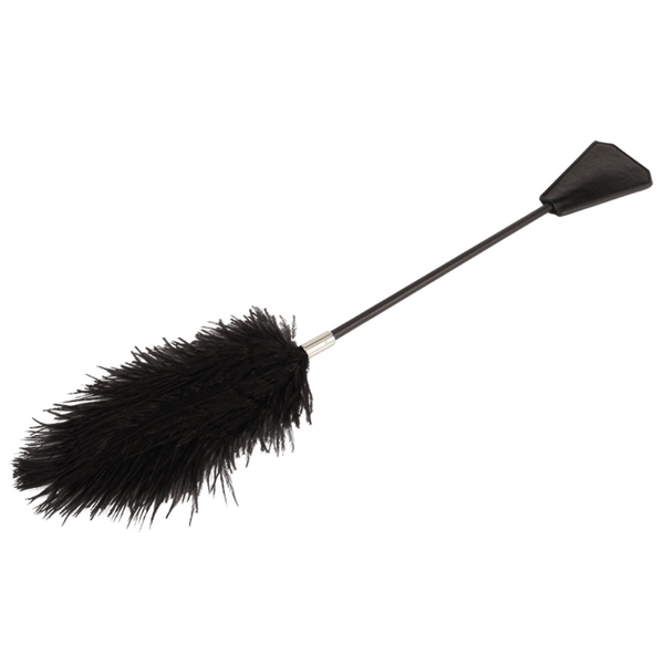 Chisa Noir Crop With Big Feathers
