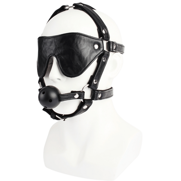 Chisa Noir Ball Gag With Eye Mask
