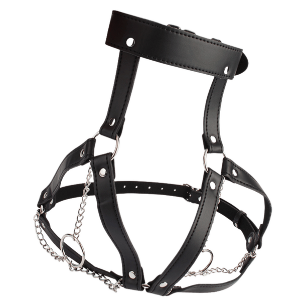 Chisa BEHAVE! Breast Harness With O-ring Chains