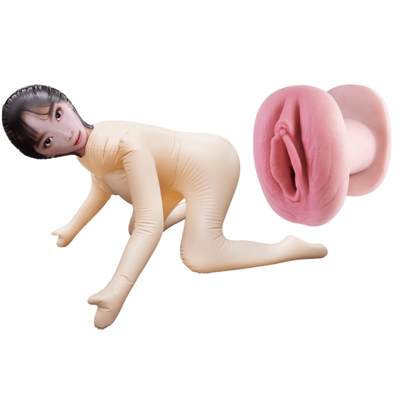 Excellent Power | My Fair Lady - Inflatable Oriental Doggy-Style Love Doll with Realistic Holes