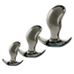 Excellent Power Black Axinite - 3 In 1 Anal Plug Kit Set (Smoke)