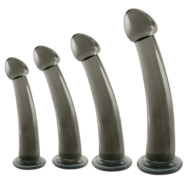 Excellent Power Black Axinite - 4 In 1 Anal Plug Kit Set (Smoke)