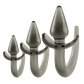 Excellent Power Black Axinite -  3 In 1 Anal Plug Kit With Tail (Smoke)
