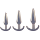 Excellent Power Butt Fantasy - Triple Tapered Anal Plug Set Smoke