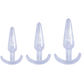 Excellent Power Butt Fantasy - Triple Tapered Anal Plug Set Clear