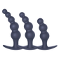Excellent Power | 3-in-1 Silicone Anal Plug Set (Black)