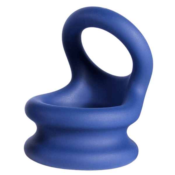 Excellent Power Macho Armor Silicone Cock & Ball Ornament Large Blue