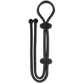 Excellent Power Jet Horny Silicone Lasso Adjustable Cock Ring Ornament with Ball Strap