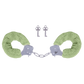 Excellent Power Naughty Moment Furry Handcuffs Green