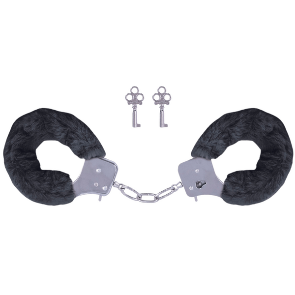Excellent Power Naughty Moment Furry Handcuffs Black