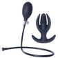 Excellent Power | Inflatable Silicone Anal Plug With Plug (Black)