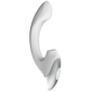 Excellent Power Titanz Thumping Rechargeable Silicone Vibrator (White)