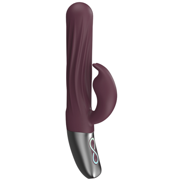 Excellent Power Titanz Thrusting Rabbit Rechargeable Silicone Vibrator (Rubine Red)