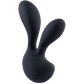 Excellent Power Deep Romance - Dual Motors Silicone Vibrator (Black)