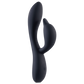 Excellent Power Deep Romance - Dual Motor Silicone Vibrator (Black)