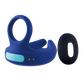 Excellent Power Giga Booster - Dual Motor Cock Ornament With Scrotal Stimulator (Blue)