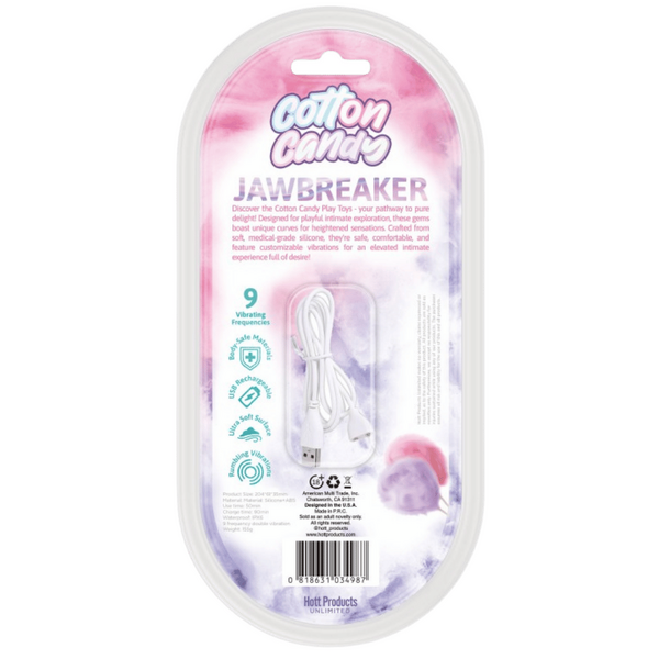 Hott Products | Cotton Candy - Jawbreaker 8" Rabbit Vibrator