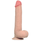 Lovetoy 9" Sliding Skin Dual Layer Dong (Flesh)